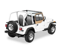 Load image into Gallery viewer, Bestop Door Upper Door Sliders - '97-06 Wrangler TJ (Dark Tan; Dual Sliding Window) - 51787-33