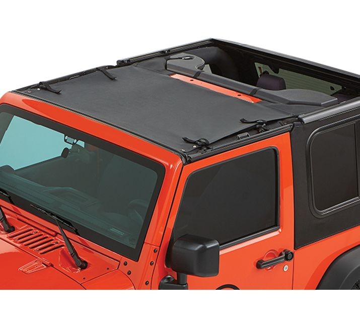 Bestop Soft Top Sun Targa Bikini - '07-18 Wrangler JK (Black Diamond) - 52400-35