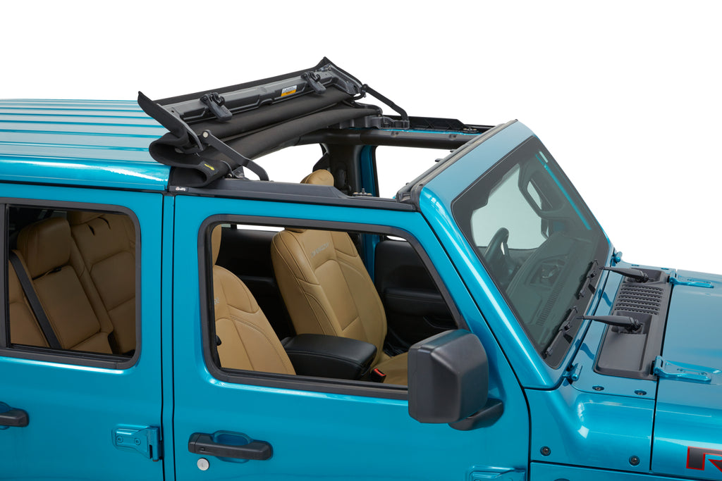 Bestop Soft Top Bestop - Sunrider for Hardtop - '20-23 Gladiator / '18-23 Wrangler JL (Black Twill) - 52454-17