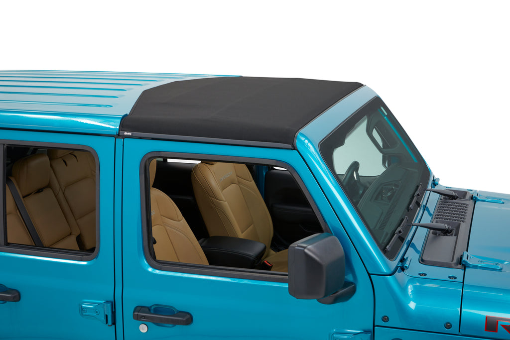 Bestop Soft Top Bestop - Sunrider for Hardtop - '20-23 Gladiator / '18-23 Wrangler JL (Black Twill) - 52454-17