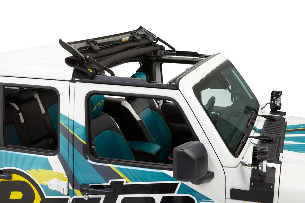 Bestop Soft Top Sunrider for Hardtop - '20-23 Gladiator / '18-23 Wrangler JL (Black Twill) - 52454-17
