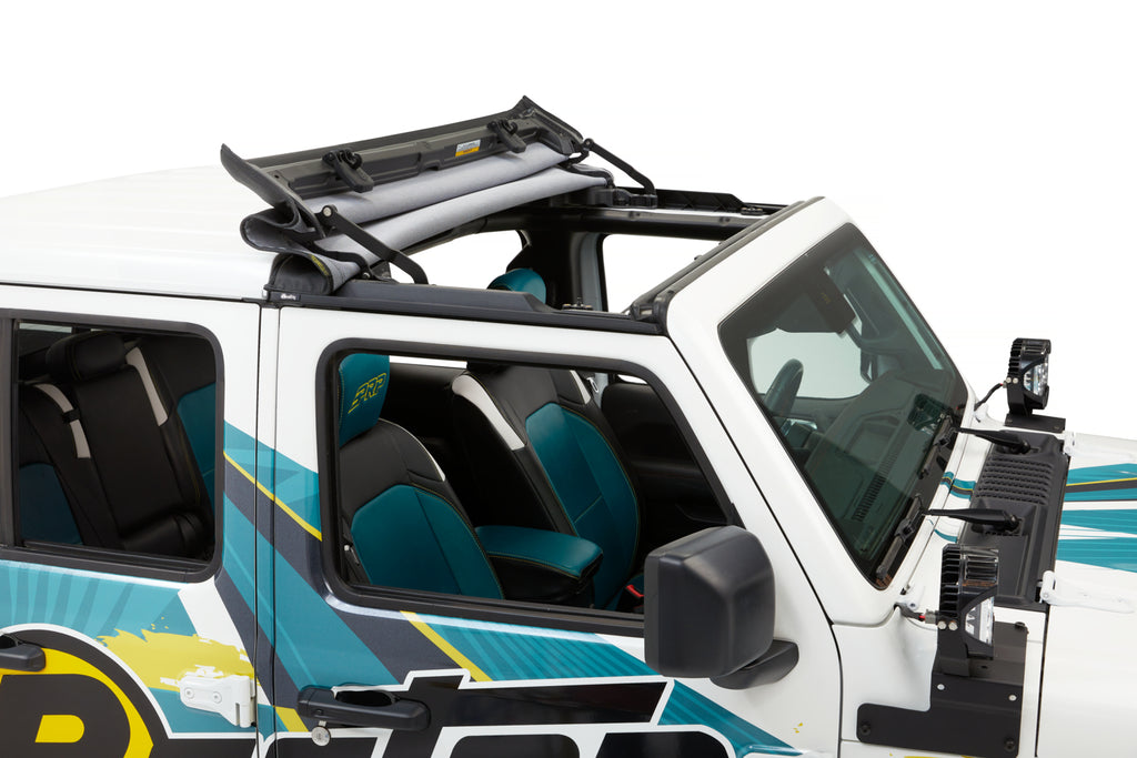 Bestop Soft Top Sunrider for Hardtop - '20-23 Gladiator / '18-23 Wrangler JL (Black Diamond) - 52454-35