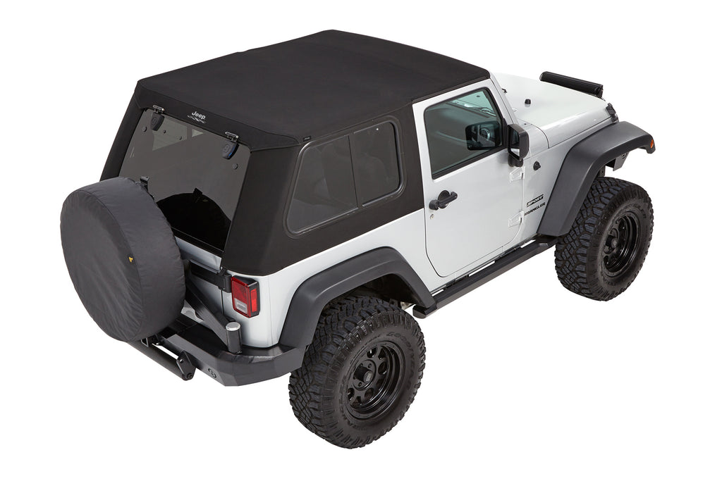 Bestop Soft Top JEEP(R) Trektop Pro - '07-18 Wrangler JK 2-Door (Black Twill) - 54462-17