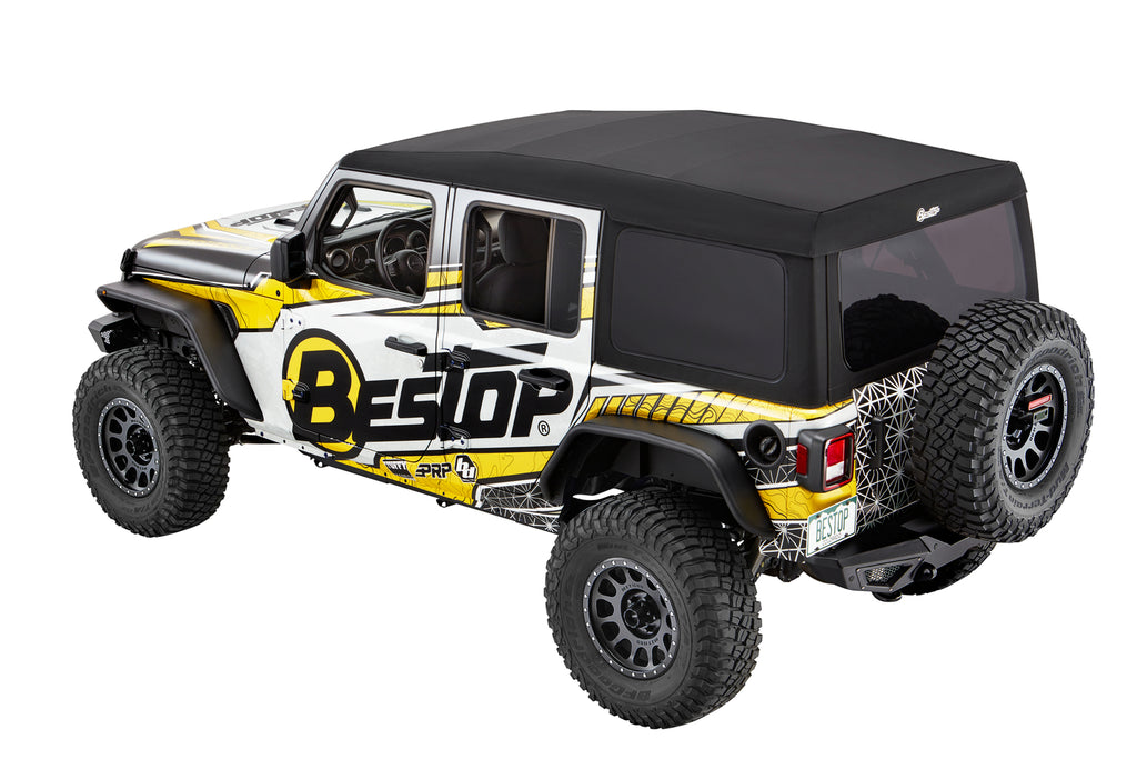 Bestop Soft Top Supertop Ultra - '18-23 Wrangler JL 4-Door (Black Twill) - 54725-17