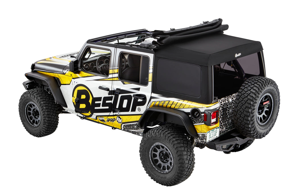 Bestop Soft Top Supertop Ultra - '18-23 Wrangler JL 4-Door (Black Twill) - 54725-17