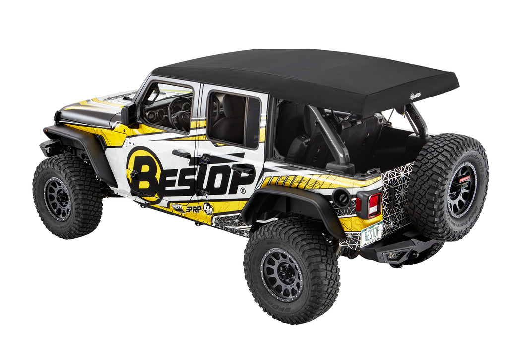 Bestop Soft Top Supertop Ultra - '18-23 Wrangler JL 4-Door (Black Twill) - 54725-17