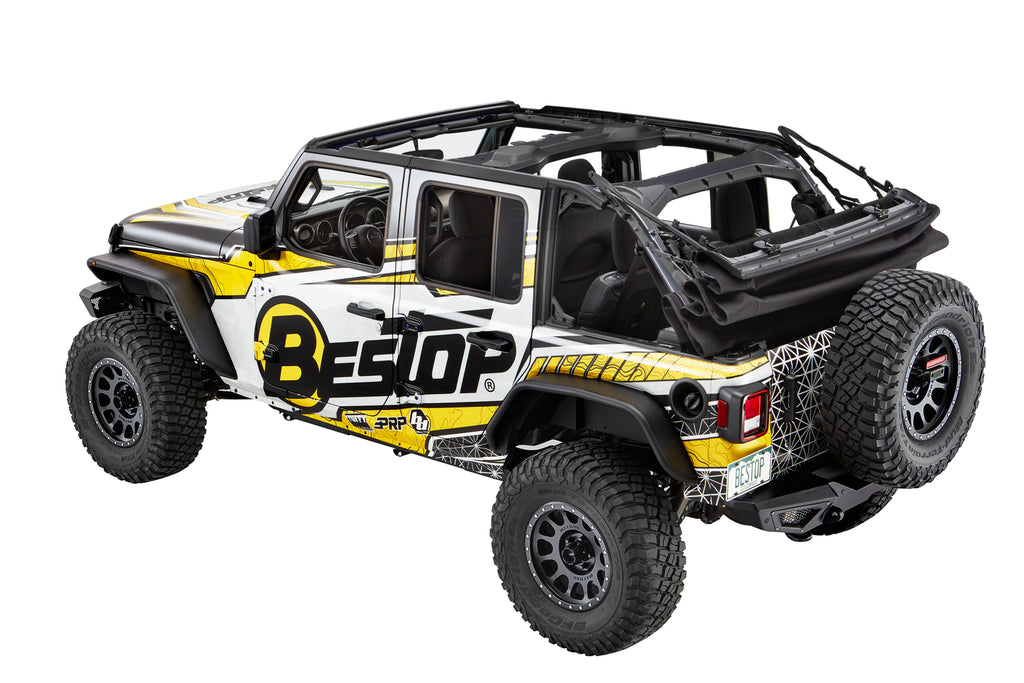 Bestop Soft Top Supertop Ultra - '18-23 Wrangler JL 4-Door (Black Twill) - 54725-17
