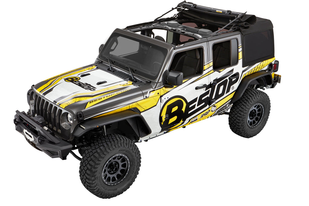Bestop Soft Top Supertop Ultra - '18-23 Wrangler JL 4-Door (Black Twill) - 54725-17