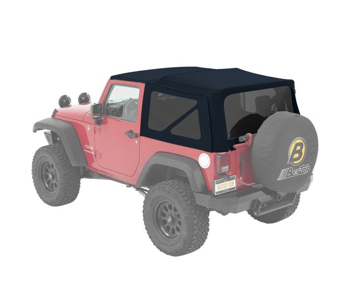 Bestop Soft Top Supertop - '07-18 Wrangler JK 2-Door (Navy Blue Twill) - 54822-69