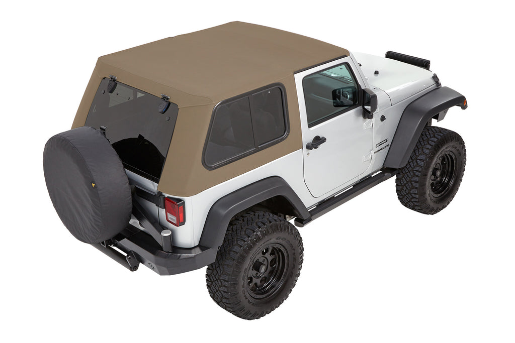 Bestop Soft Top Trektop Pro - '07-18 Wrangler JK 2-Door (Pebble Beige Twill) - 54862-74