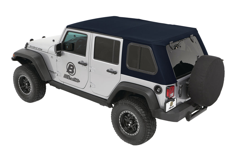 Bestop Soft Top Trektop Pro - '07-18 Wrangler JK 4-Door (Navy Blue Twill) - 54863-69