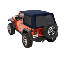 Load image into Gallery viewer, Bestop Soft Top Trektop Glide - '07-18 Wrangler JK 2-Door (Navy Blue Twill) - 54922-69