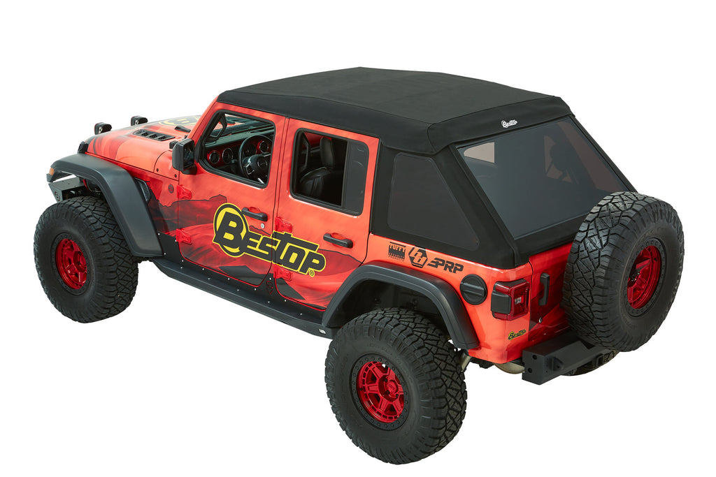 Bestop Soft Top Trektop Ultra - '18-23 Wrangler JL 4-Door (Black Twill) - 54925-17