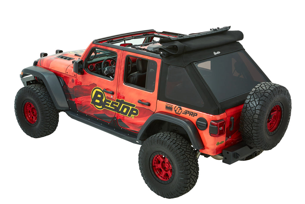 Bestop Soft Top Trektop Ultra - '18-23 Wrangler JL 4-Door (Black Twill) - 54925-17