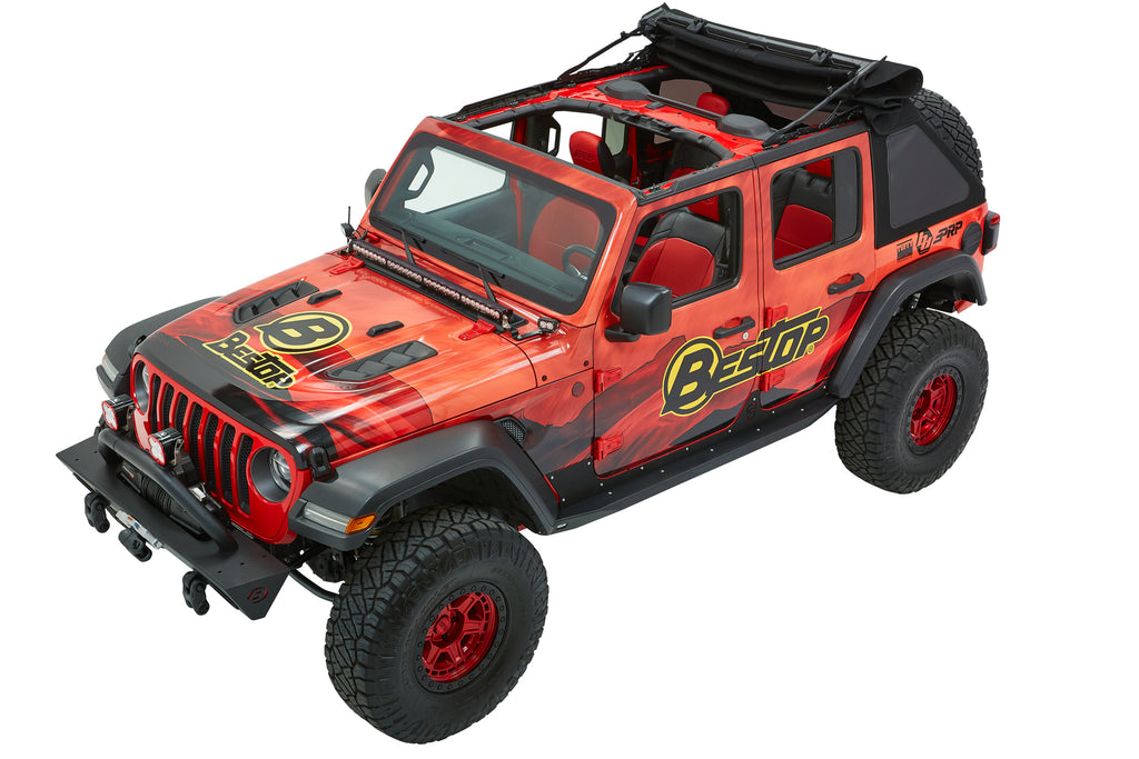 Bestop Soft Top Trektop Ultra - '18-23 Wrangler JL 4-Door (Black Twill) - 54925-17