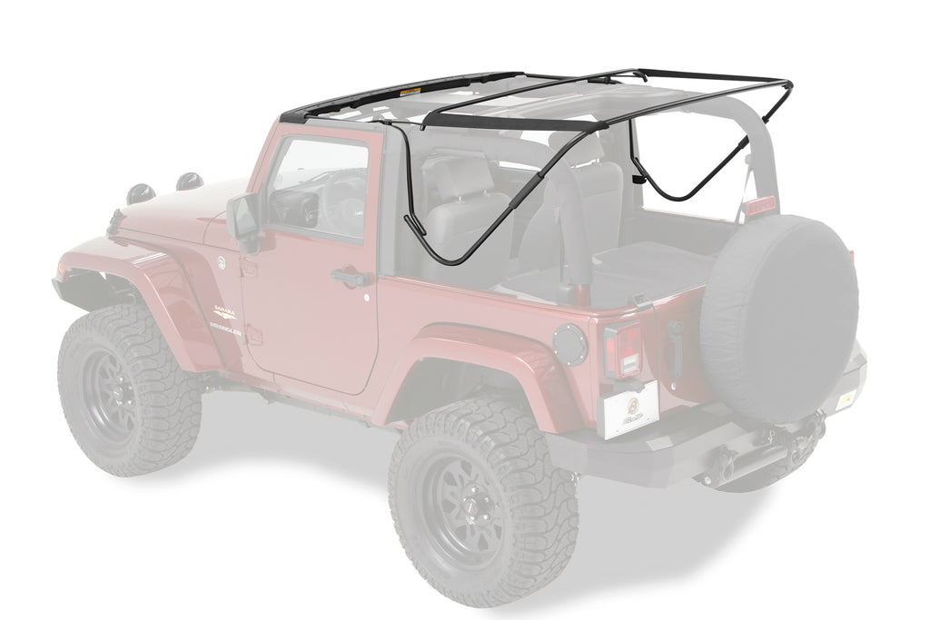 Bestop Soft Top Hardware Kit Bow & Frame Hardware Kit - '07-18 Wrangler JK 2-Door (Factory Style Replacement) - 55000-01