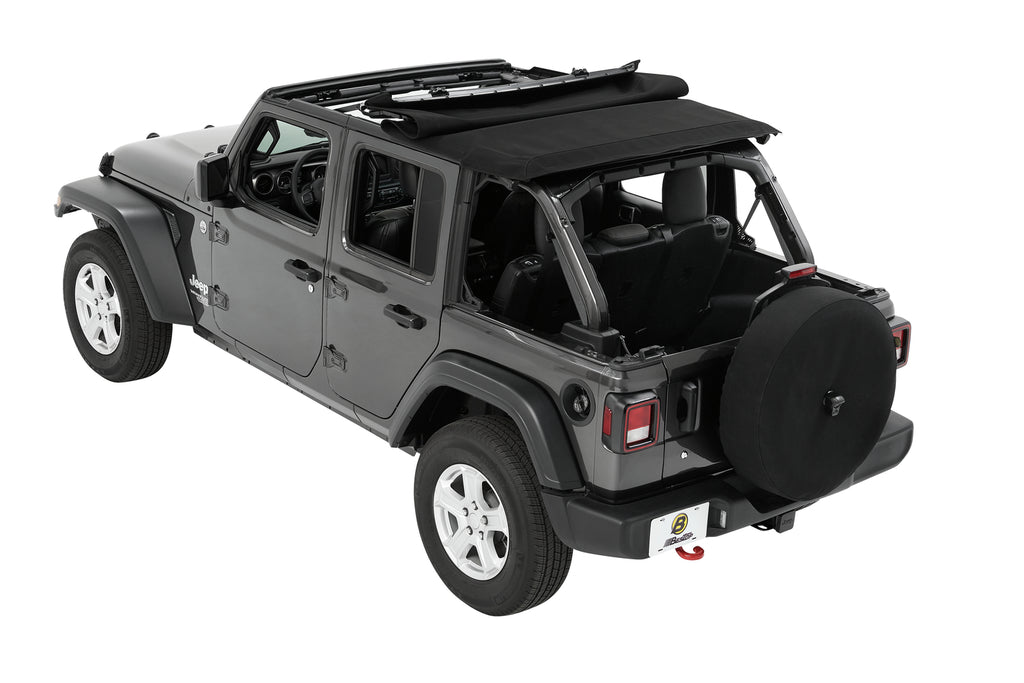 Bestop Soft Top Trektop - '18-23 Wrangler JL 4-Door (Black Diamond) - 56863-35