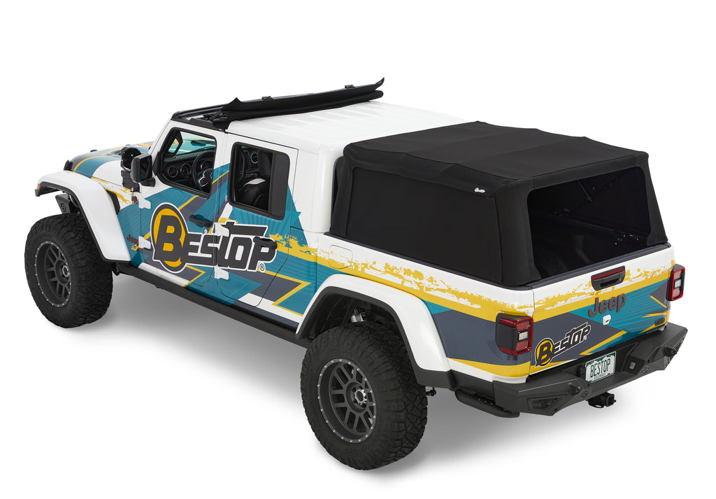 Bestop Truck Bed Cap Bestop - Supertop for Truck 2 - '20-23 Gladiator; For 5 ft. bed (Black Diamond) - 77326-35