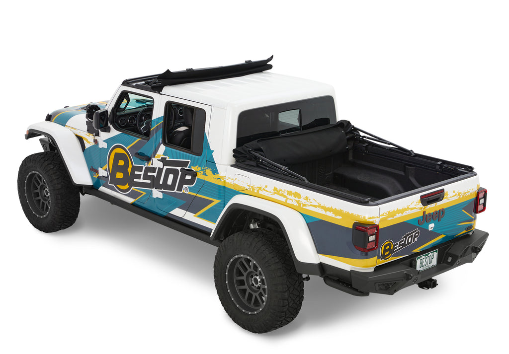 Bestop Truck Bed Cap Bestop - Supertop for Truck 2 - '20-23 Gladiator; For 5 ft. bed (Black Diamond) - 77326-35
