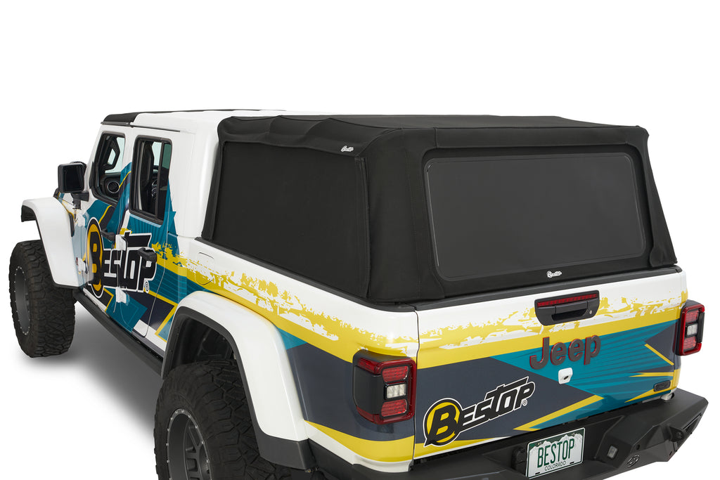 Bestop Truck Bed Cap Bestop - Supertop for Truck 2 - '20-23 Gladiator; For 5 ft. bed (Black Diamond) - 77326-35