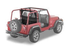 Load image into Gallery viewer, Bestop Soft Top Wind Screen Bestop - Windjammer - '97-02 Wrangler TJ (Black Denim) - 80030-15