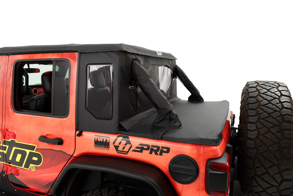 Bestop Soft Top Bestop - Halftop Conversion Kit - '07-18 Wrangler JK 4-Door (Black Twill) - 80103-17