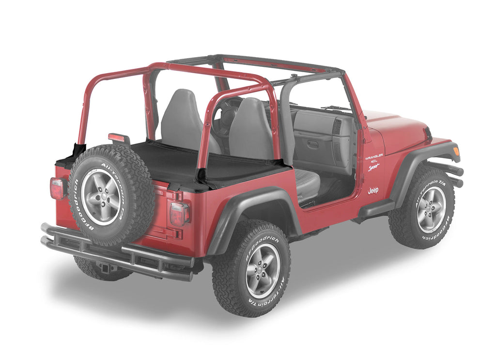 Bestop Tonneau Cover Bestop - Duster Deck Cover - '97-02 Wrangler TJ (Black Denim) - 90011-15