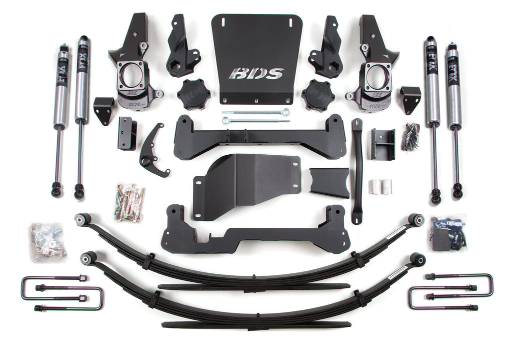 BDS Suspension Suspension Kits Narrow Track Knuckle / Leaf Springs / FOX 2.0 Performance Series 7 Inch Lift Kit | Chevy Silverado or GMC Sierra 2500HD/3500 (01-10) 4WD