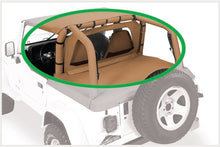 Load image into Gallery viewer, Pavement Ends Soft Top Wind Screen Cab Curtain - '03-06 Wrangler TJ (Black Diamond) - 41423-35