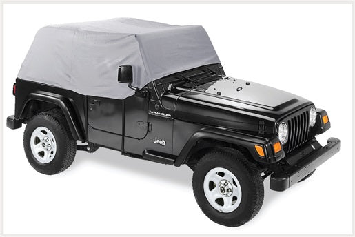 Pavement Ends Car Cover Canopy Cover - '92-95 Wrangler YJ (Charcoal) - 41728-09