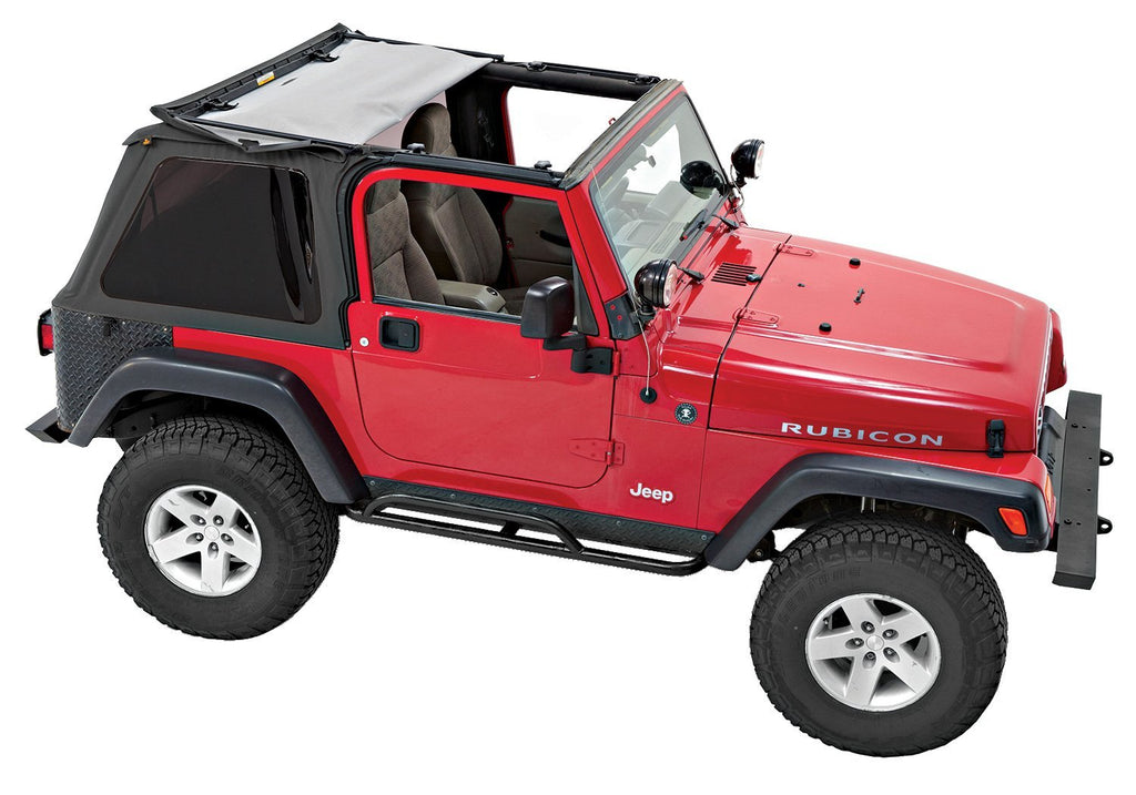 Pavement Ends Soft Top Sprint Top - '97-06 Wrangler TJ Exc. Unlimited (Black Denim) - 56840-15