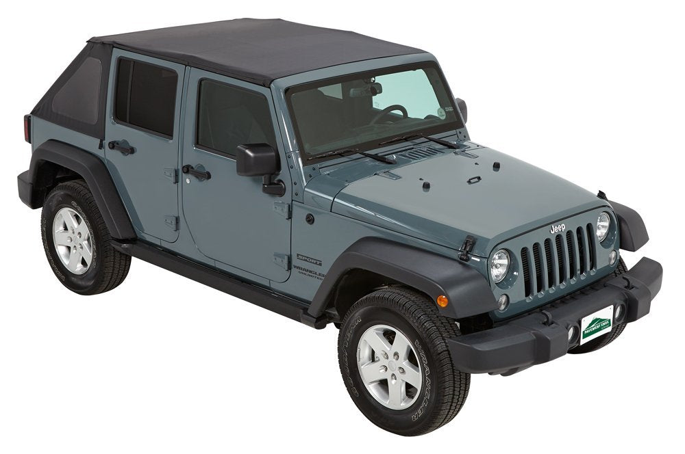 Pavement Ends Soft Top Sprint Top - '07-09 Wrangler JK 4-Door (Black Diamond) - 56845-35