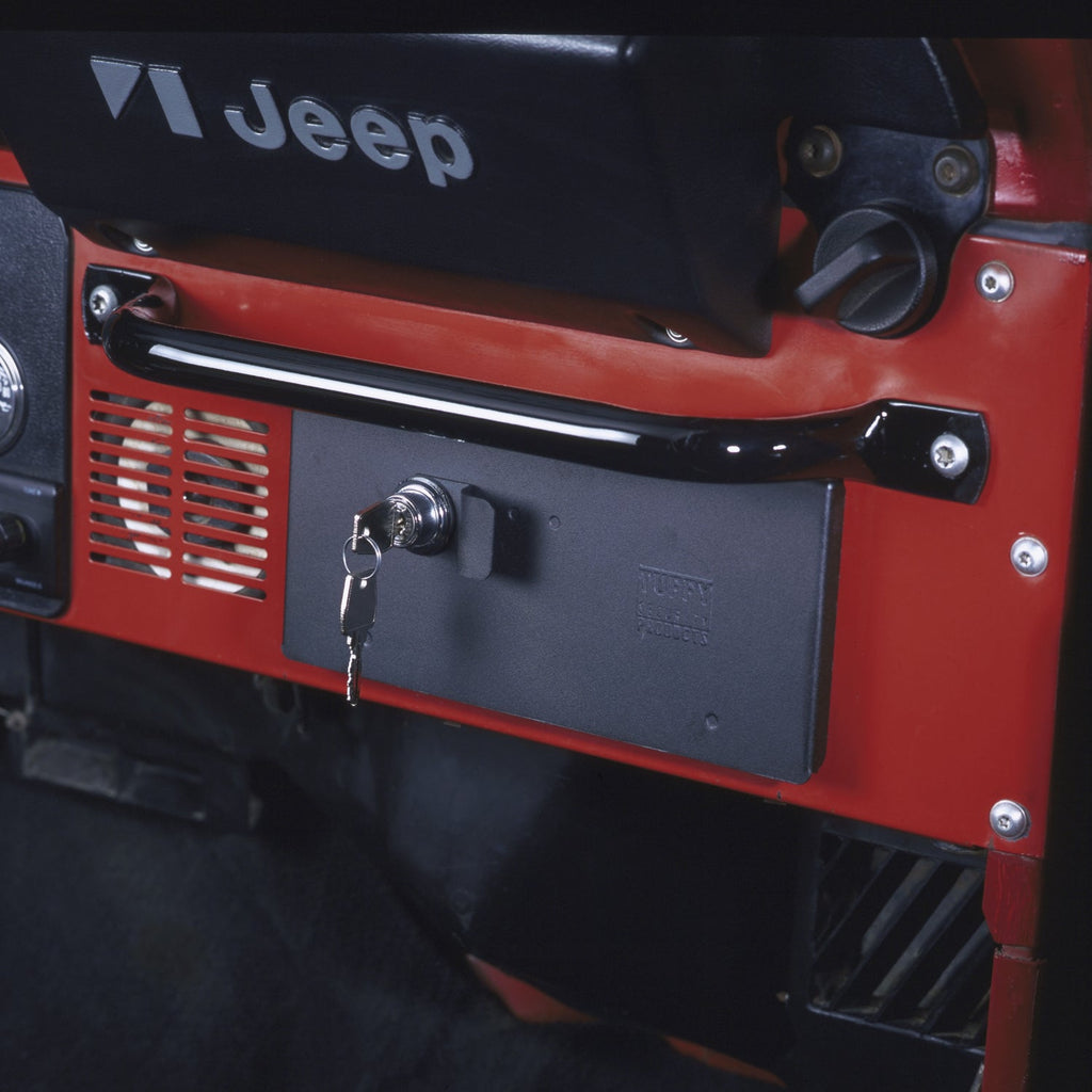 Tuffy Security Products Glove Box Glove Box - '55-86 CJ / '81-85 Scrambler CJ8 (Locking; Black) - 035-01