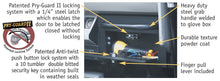 Load image into Gallery viewer, Tuffy Security Products Glove Box Glove Box - '87-95 Wrangler YJ (Locking; Black) - 036-01