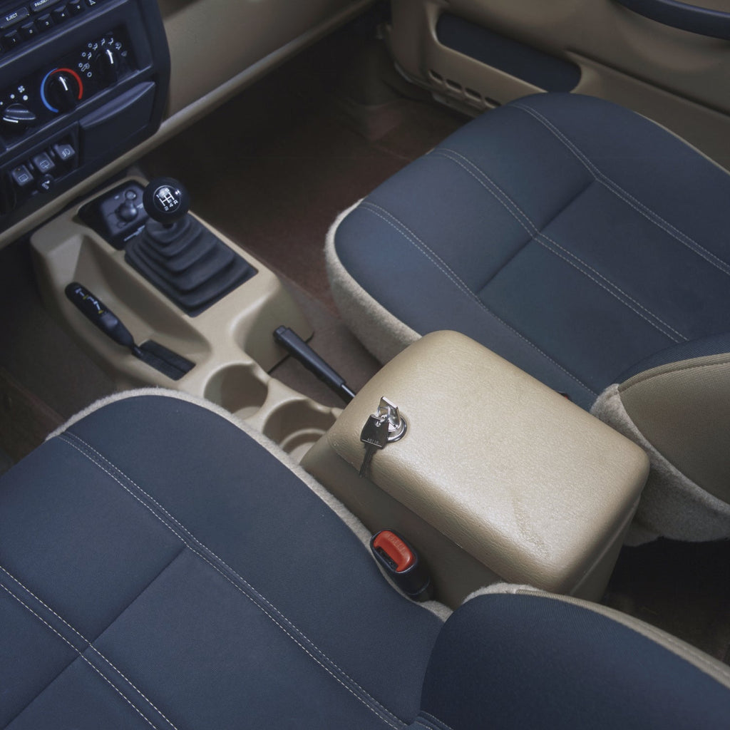 Tuffy Security Products Center Console Insert Console Safe - '97-00 Wrangler TJ; w/ Factory Console (Black) - 062-01