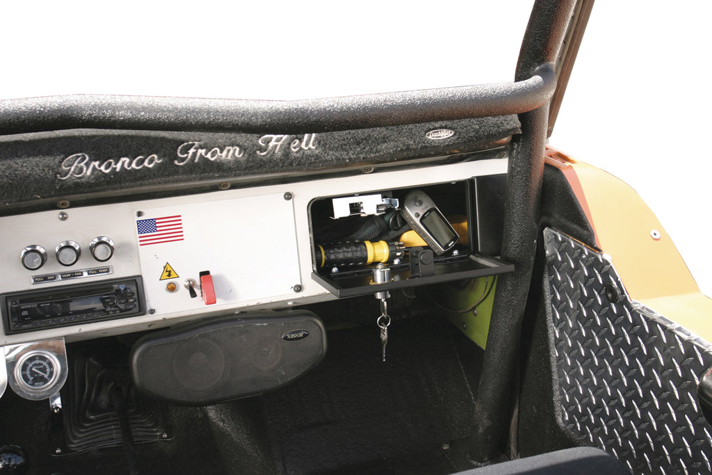 Tuffy Security Products Glove Box Glove Box - '66-77 Bronco (Locking; Black) - 108-01