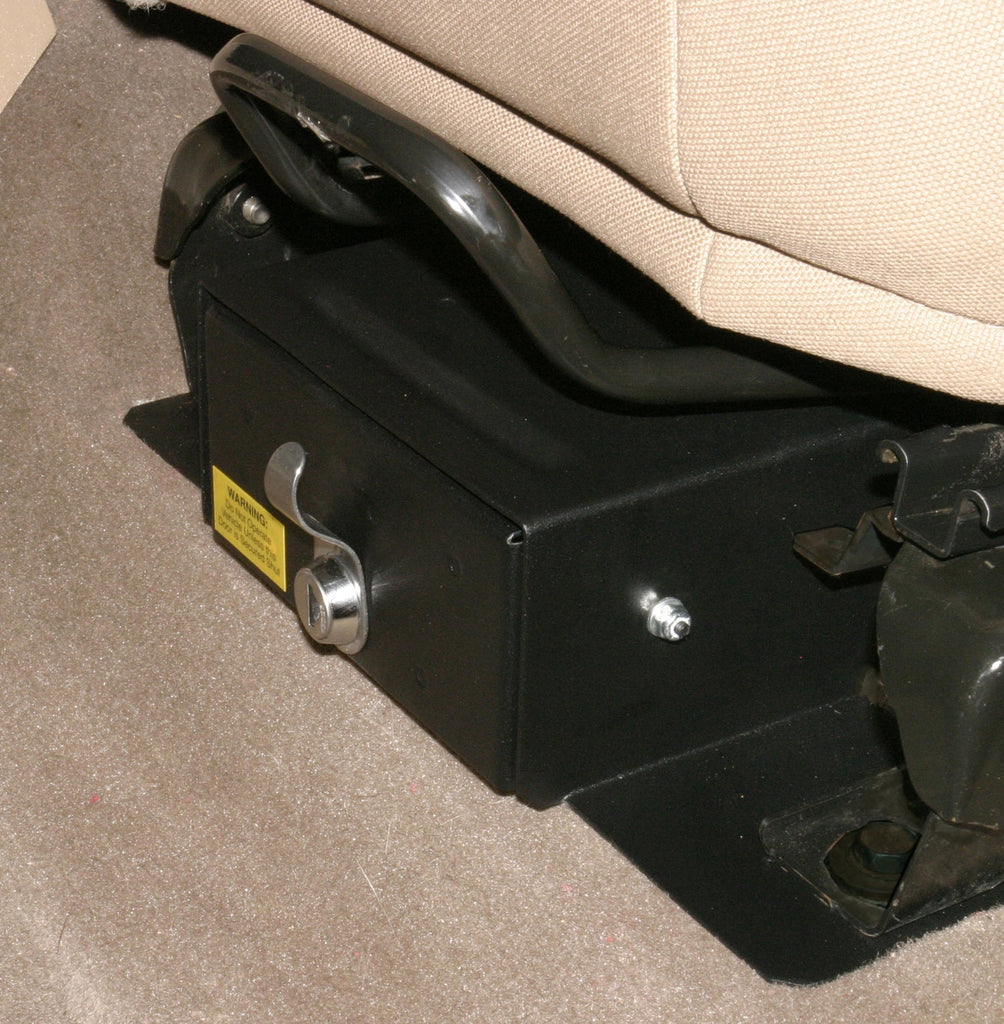 Tuffy Security Products Seat Storage Drawer Front Driver Side Underseat Drawer - '97-02 Wrangjer TJ; w/ Flip Seat (Black) - 250-01
