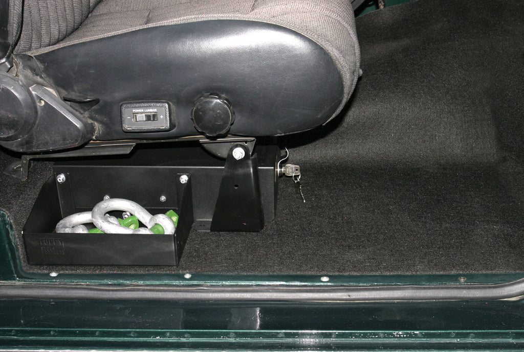 Tuffy Security Products Seat Storage Drawer Front Passenger Side Underseat Drawer - '66-77 Bronco (Black) - 256-01