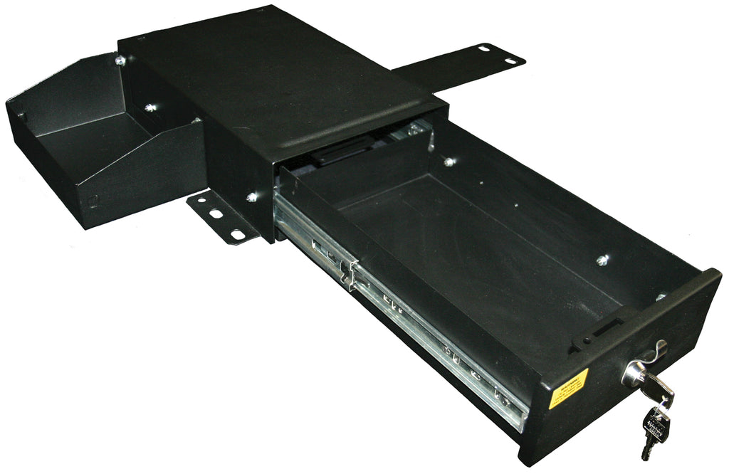 Tuffy Security Products Seat Storage Drawer Front Passenger Side Underseat Drawer - '66-77 Bronco (Black) - 256-01