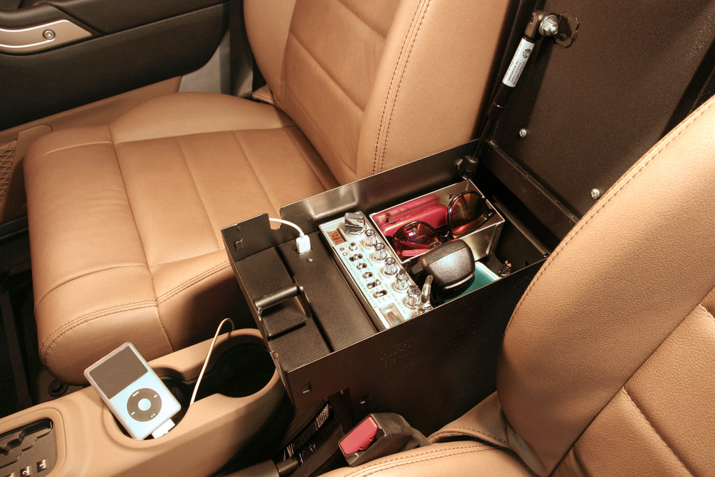 Tuffy Security Products Center Console Series II Center Console - '11-18 Wrangler JK (Rear Half; Black) - 274-01