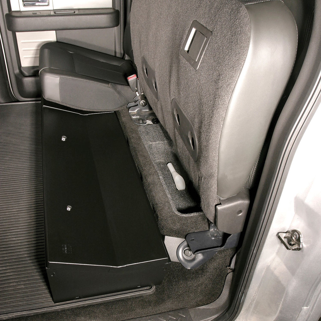 Tuffy Security Products Underseat Storage Box Rear Underseat Lockbox - '09-14 F-150; w/ Crew Cab; w/o Subwoofer (Black) - 283-01