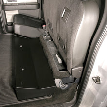 Load image into Gallery viewer, Tuffy Security Products Underseat Storage Box Rear Underseat Lockbox - &#39;09-14 F-150; w/ Crew Cab; w/o Subwoofer (Black) - 283-01