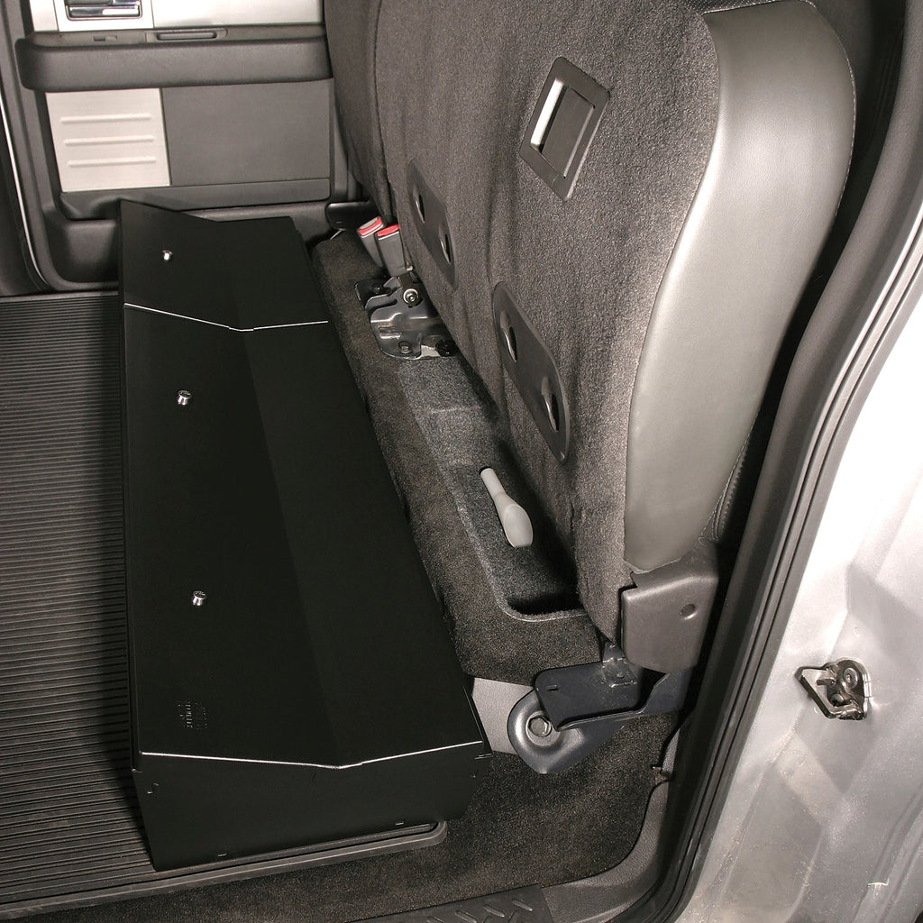 Tuffy Security Products Underseat Storage Box Rear Underseat Lockbox - '09-14 F-150; w/ Crew Cab; w/o Subwoofer (Black) - 283-01