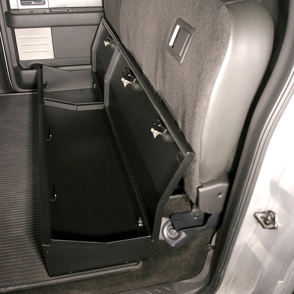 Tuffy Security Products Underseat Storage Box Rear Underseat Lockbox - '09-14 F-150; w/ Crew Cab; w/o Subwoofer (Black) - 283-01