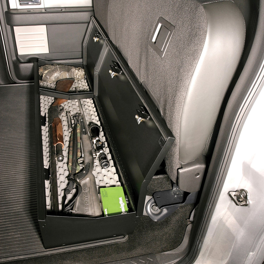 Tuffy Security Products Underseat Storage Box Rear Underseat Lockbox - '09-14 F-150; w/ Crew Cab; w/o Subwoofer (Black) - 283-01