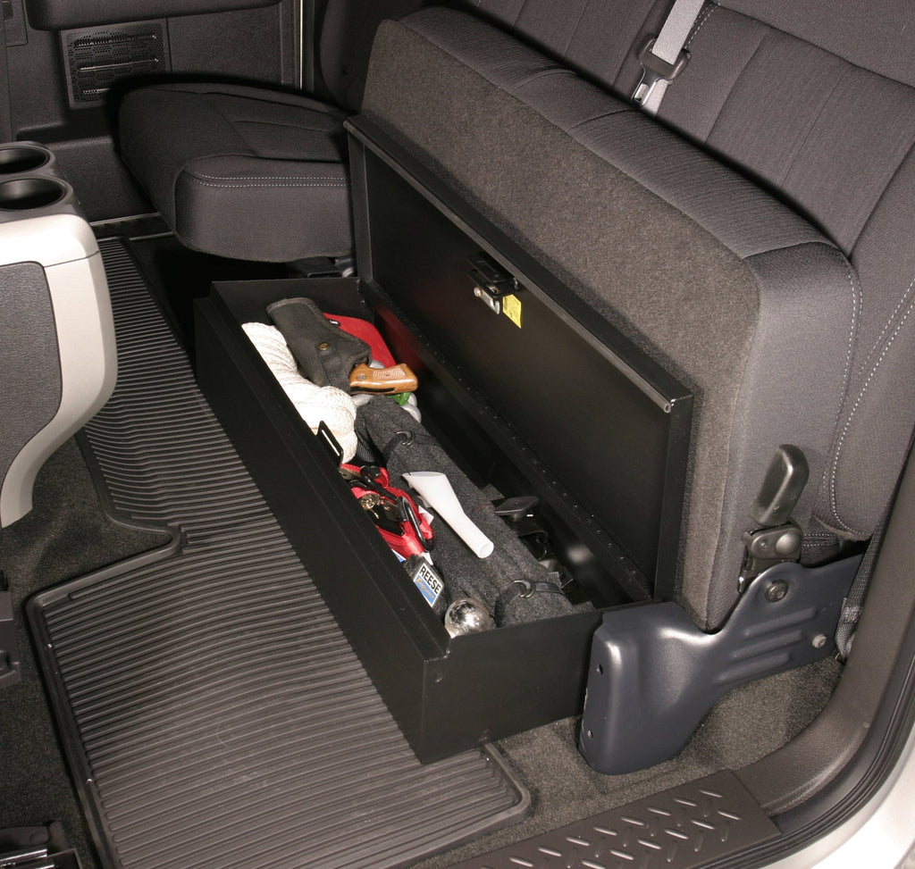 Tuffy Security Products Underseat Storage Box Rear Underseat Lockbox - '09-14 F-150; w/ Extended Cab (Black) - 285-01