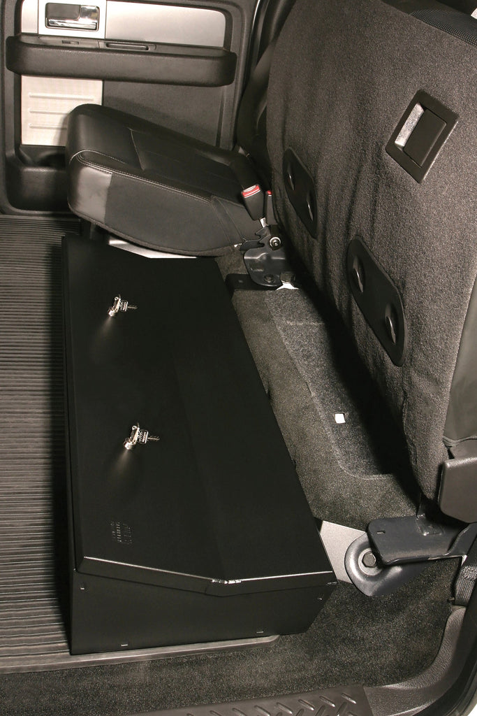 Tuffy Security Products Underseat Storage Box Rear Underseat Lockbox - '09-14 F-150; w/ Crew Cab; w/ Subwoofer (Black) - 287-01