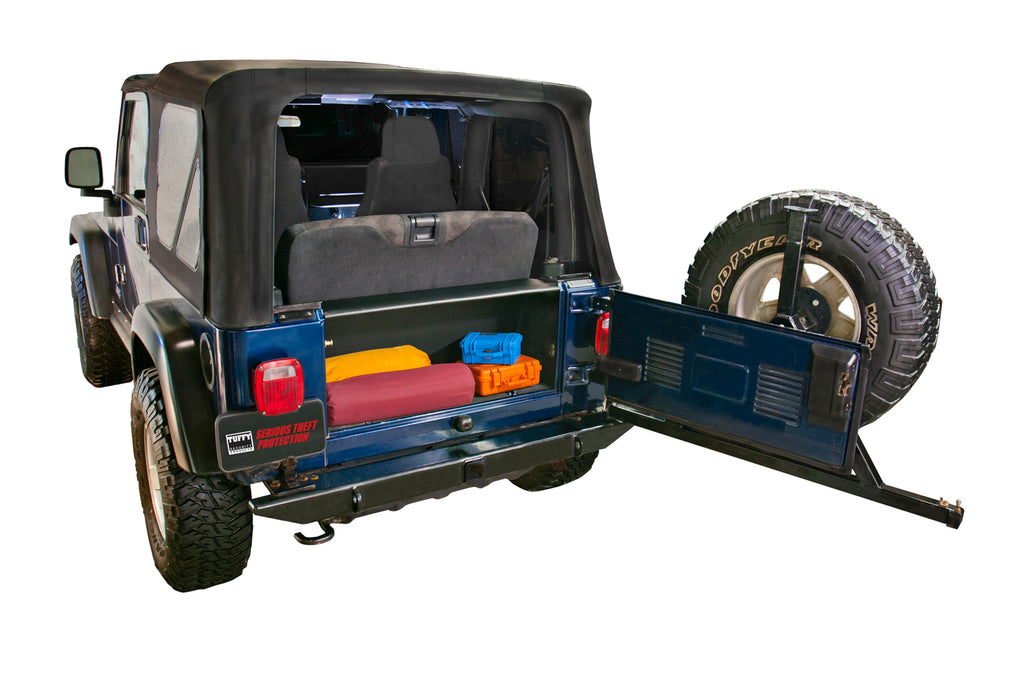 Tuffy Security Products Cargo Area Security Enclosure Standard Cargo Enclosure - '97-06 Wrangler TJ (Black) - 296-01