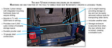 Load image into Gallery viewer, Tuffy Security Products Cargo Area Security Enclosure Standard Cargo Enclosure - '97-06 Wrangler TJ (Black) - 296-01