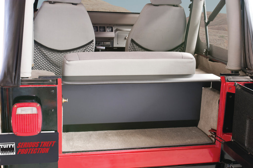 Tuffy Security Products Cargo Area Security Enclosure Standard Cargo Enclosure - '87-95 Wrangler YJ (Black) - 297-01
